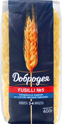 Изображение товара Макароны ДОБРОДЕЯ Fusilli №5 группа А высший сорт, 400г