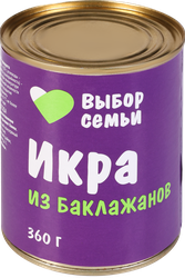 Изображение товара Икра из баклажанов ВЫБОР СЕМЬИ, 360г