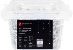 Изображение товара Электрогирлянда PLATINUM CHOICE Бахрома, 720LED, 25м, холодный белый, соединяемая, IP56