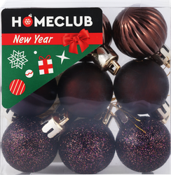 Изображение товара Набор шаров HOMECLUB 3см, синий/карамельный, 9шт