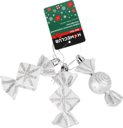 Изображение товара Набор украшений елочных HOMECLUB Конфетки 9см, в ассортименте, 3шт