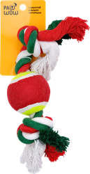 Изображение товара Игрушка для питомцев РAW WOW Мяч на веревке с узлами