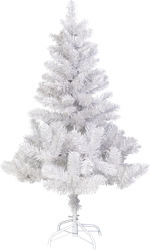 Изображение товара Ель искусственная HOMECLUB Alaska белая, h=120см, d=76см, 159 веток, ПВХ, металлическая подставка+RC:RC[4]