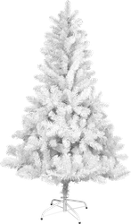 Изображение товара Ель искусственная HOMECLUB Alaska белая, h=180см, d=120см, 498 веток, ПВХ, металлическая подставка