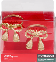 Изображение товара Кольца для салфеток HOMECLUB Bow, железо, Арт. YN-2, 2шт