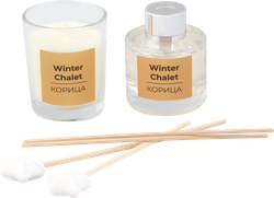 Изображение товара Набор HOMECLUB Winter Chalet, диффузор 40мл + свеча, Арт. NYSS-1