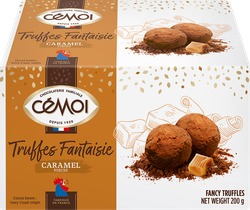 Изображение товара Конфеты CEMOI Шоколадные трюфели со вкусом и кусочками карамели, 200г