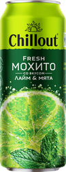 Изображение товара Напиток CHILLOUT Fresh Mojito Лайм, мята, 0.45л