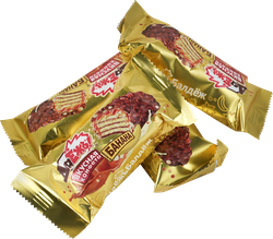 Изображение товара Конфеты вафельные ESSEN Даежъ! вкус банана с карамелью и криспи, весовые