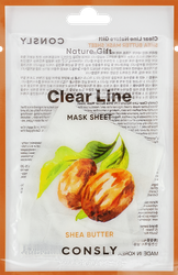 Изображение товара Маска тканевая для лица CONSLY Питательная с маслом ши, 25мл