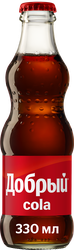 Напиток ДОБРЫЙ Cola сильногазированный, 0.33л