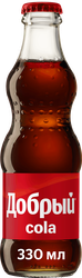 Изображение товара Напиток ДОБРЫЙ Cola сильногазированный, 0.33л