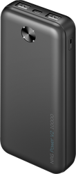 Изображение товара Внешний АКБ DEPPA NRG Power V2, 10000мА-ч, 2A, 2xUSB, черный, Арт. 33679