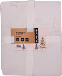 Изображение товара Скатерть HOMECLUB Winter Chalet 145х280см, жаккард, Арт. TC-25-02