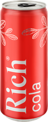 Изображение товара Напиток RICH Кола сильногазированный, 0.33л