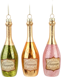 Изображение товара Украшение елочное HOMECLUB Шампанское, стекло, в ассортименте