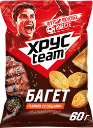 Изображение товара Сухарики пшеничные ХРУСTEAM со вкусом телятины со специями, 60г