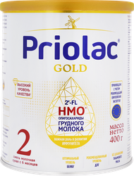 Изображение товара Смесь молочная PRIOLAC Gold 2, с 6 месяцев, 400г