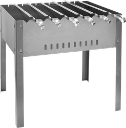 Изображение товара Мангал с 6 шампурами СОЮЗГРИЛЬ 40х25х40см шампуры 45см, Арт. N1-M04