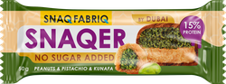 Изображение товара Батончик протеиновый SNAQ FABRIQ Арахис с фисташкой и хрустящим тестом, глазированный, 50г