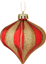 Изображение товара Украшение елочное HOMECLUB Луковица, пластик, в ассортименте