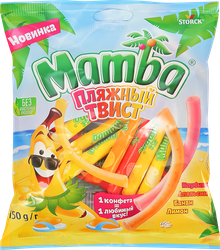 Изображение товара Конфеты жевательные MAMBA Пляжный твист, 150г