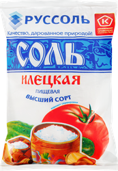 Соль ИЛЕЦКАЯ помол №1 высший сорт, 1кг