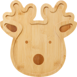 Изображение товара Тарелка сервировочная HOMECLUB Horns, 24см, бамбук, Арт. kbny-1