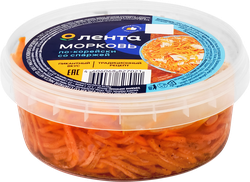 Изображение товара Морковь ЛЕНТА По-корейски со спаржей, 300г