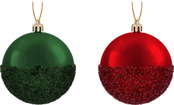 Изображение товара Шар елочный HOMECLUB Морозный глиттер, 8см, белый/серебристый/красный, в ассортименте