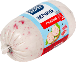 Ветчина крабовая БАЛТИЙСКИЙ БЕРЕГ имитация, 250г