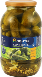 Корнишоны маринованные ЛЕНТА, 1.5л