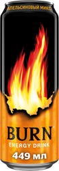 Изображение товара Напиток энергетический BURN Апельсиновый микс сильногазированный, 0.449л