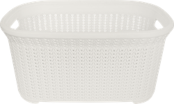 Изображение товара Корзина для хранения PLAST TEAM Melange, 53х35,6х25,5см, молочный туман, 35л