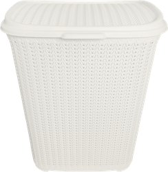 Изображение товара Корзина для белья PLAST TEAM Melange, 46,3х40,6х50,7см, молочный туман, 65л