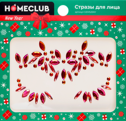 Изображение товара Стразы для лица HOMECLUB акрил, в ассортименте