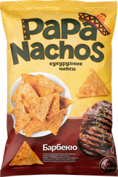 Изображение товара Чипсы кукурузные PAPA NACHOS Барбекю, 150г
