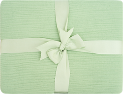 Изображение товара Плед HOMECLUB 180х200см, зеленый, муслин тканное полотно, Арт. HCPL-182-green