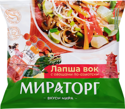 Изображение товара Лапша МИРАТОРГ Вок, с овощами По-азиатски, 400г