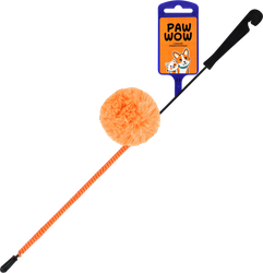 Игрушка PAW WOW дразнилка на резинке Удочка с шуршиком 70см