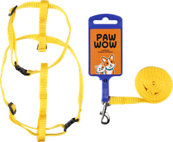 Комплект PAW WOW для собак поводок и шлейка 10мм