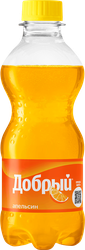 Изображение товара Напиток ДОБРЫЙ Апельсин с витамином С низкокалорийный сильногазированный, 0.3л