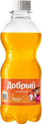 Изображение товара Напиток ДОБРЫЙ Апельсин с витамином С низкокалорийный сильногазированный, 0.3л