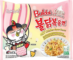 Изображение товара Лапша SAMYANG Buldak, со вкусом курицы и соуса карбонара, острая, 140г