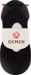 Изображение товара Подследники женские OEMEN с силиконовой вставкой на пятке, черные, Арт. KP006