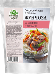 Фунчоза КРОНИДОВ со свининой и овощами, 250г