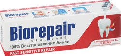 Зубная паста BIOREPAIR Fast Sensitive для чувствительных зубов, 75мл