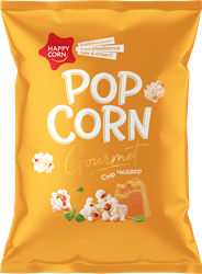 Попкорн HAPPY CORN Сыр Чеддер, 50г