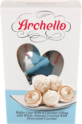 Изображение товара Конфеты ARCHELLO с цельным миндалем, в кокосовой обсыпке, 80г