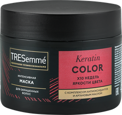 Маска для волос ТРЕСЕММЕ Keratin color интенсивная для окрашенных волос, 300мл